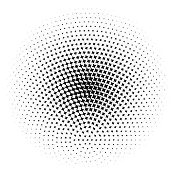 Halftone element. Abstract geometric graphic with half-tone pattern 스톡 일러스트