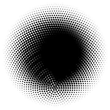 Halftone element. Abstract geometric graphic with half-tone pattern 스톡 일러스트