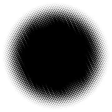 Halftone element. Abstract geometric graphic with half-tone pattern Stock Illustration