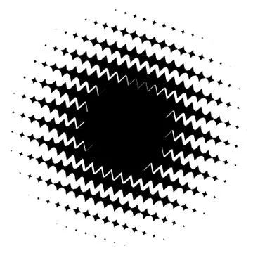Halftone element. Abstract geometric graphic with half-tone pattern Illustrazione stock