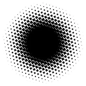 Halftone element. Abstract geometric graphic with half-tone pattern 스톡 일러스트