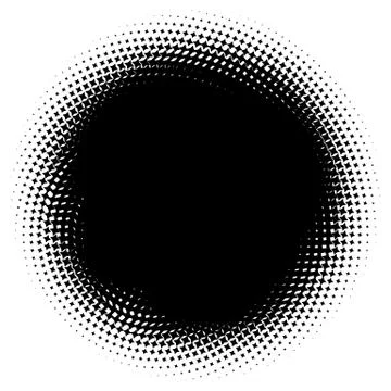 Halftone element. Abstract geometric graphic with half-tone pattern 스톡 일러스트