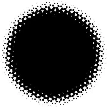 Halftone element. Abstract geometric graphic with half-tone pattern Illustrazione stock