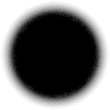 Halftone element. Abstract geometric graphic with half-tone pattern イラスト素材