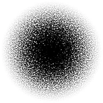 Halftone element. Abstract geometric graphic with half-tone pattern Illustrazione stock