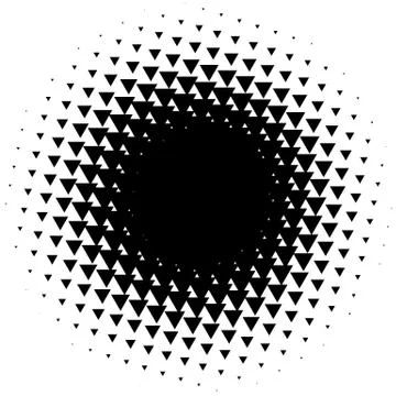 Halftone element. Abstract geometric graphic with half-tone pattern Stock Illustration