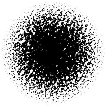 Halftone element. Abstract geometric graphic with half-tone pattern 스톡 일러스트