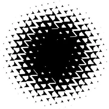 Halftone element. Abstract geometric graphic with half-tone pattern Stock Illustration