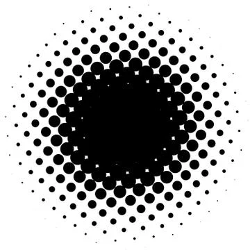 Halftone element. Abstract geometric graphic with half-tone pattern 스톡 일러스트