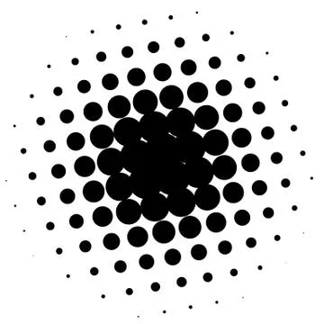 Halftone element. Abstract geometric graphic with half-tone pattern 스톡 일러스트