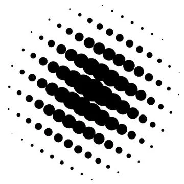 Halftone element. Abstract geometric graphic with half-tone pattern イラスト素材