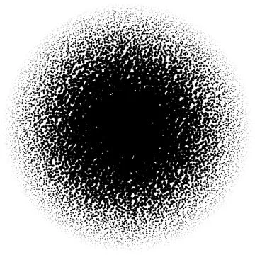 Halftone element. Abstract geometric graphic with half-tone pattern Stock Illustration