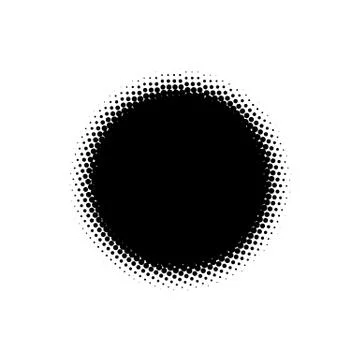 Halftone element. Abstract geometric graphic with half-tone pattern 스톡 일러스트