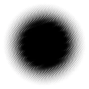 Halftone element. Abstract geometric graphic with half-tone pattern 스톡 일러스트