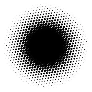 Halftone element. Abstract geometric graphic with half-tone pattern 스톡 일러스트
