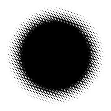 Halftone element. Abstract geometric graphic with half-tone pattern 스톡 일러스트