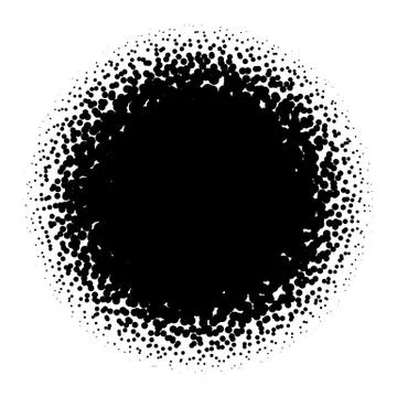 Halftone element. Abstract geometric graphic with half-tone pattern イラスト素材