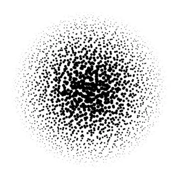 Halftone element. Abstract geometric graphic with half-tone pattern Illustrazione stock