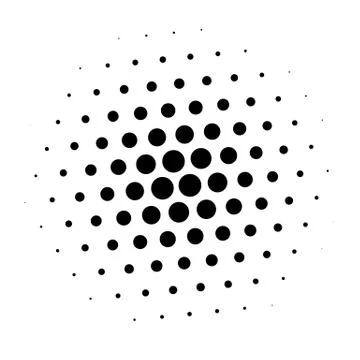 Halftone element. Abstract geometric graphic with half-tone pattern 스톡 일러스트