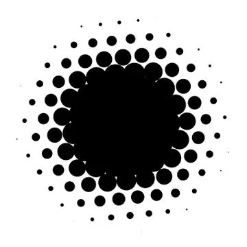 Halftone element. Abstract geometric graphic with half-tone pattern 스톡 일러스트