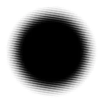 Halftone element. Abstract geometric graphic with half-tone pattern Иллюстрация
