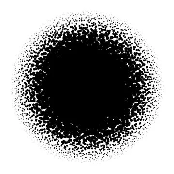 Halftone element. Abstract geometric graphic with half-tone pattern Stock Illustration