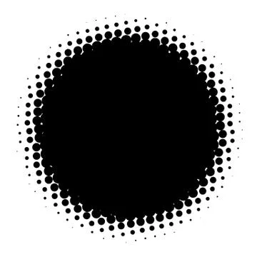 Halftone element. Abstract geometric graphic with half-tone pattern 스톡 일러스트