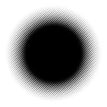 Halftone element. Abstract geometric graphic with half-tone pattern 스톡 일러스트