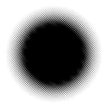 Halftone element. Abstract geometric graphic with half-tone pattern 스톡 일러스트