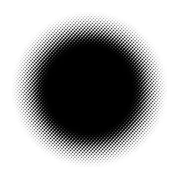 Halftone element. Abstract geometric graphic with half-tone pattern 스톡 일러스트