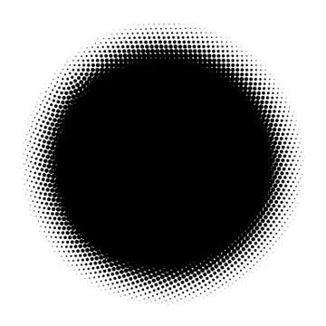Halftone element. Abstract geometric graphic with half-tone pattern 스톡 일러스트