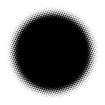 Halftone element. Abstract geometric graphic with half-tone pattern Illustrazione stock
