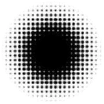 Halftone element. Abstract geometric graphic with half-tone pattern 스톡 일러스트