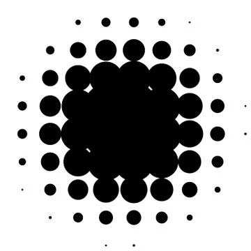 Halftone element. Abstract geometric graphic with half-tone pattern 스톡 일러스트