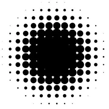 Halftone element. Abstract geometric graphic with half-tone pattern イラスト素材
