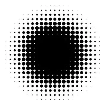 Halftone element. Abstract geometric graphic with half-tone pattern 스톡 일러스트