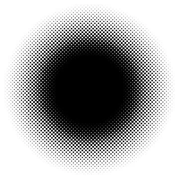 Halftone element. Abstract geometric graphic with half-tone pattern 스톡 일러스트