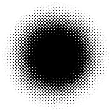 Halftone element. Abstract geometric graphic with half-tone pattern 스톡 일러스트