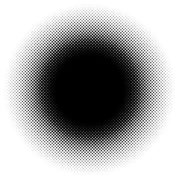 Halftone element. Abstract geometric graphic with half-tone pattern 스톡 일러스트