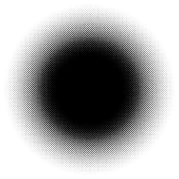 Halftone element. Abstract geometric graphic with half-tone pattern Stock Illustration