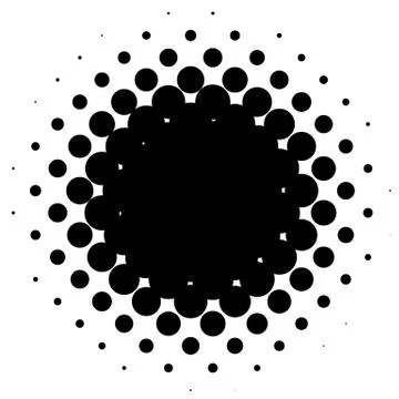 Halftone element. Abstract geometric graphic with half-tone pattern 스톡 일러스트