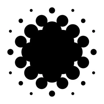 Halftone element. Abstract geometric graphic with half-tone pattern 스톡 일러스트
