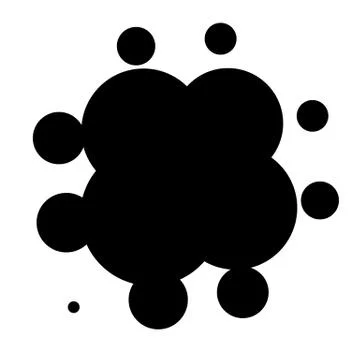 Halftone element. Abstract geometric graphic with half-tone pattern Stock Illustration