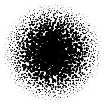Halftone element. Abstract geometric graphic with half-tone pattern 스톡 일러스트