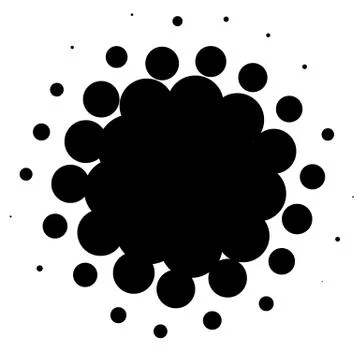 Halftone element. Abstract geometric graphic with half-tone pattern 스톡 일러스트