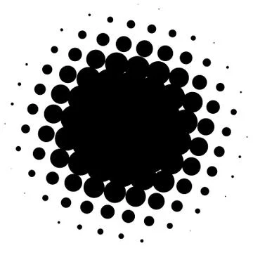 Halftone element. Abstract geometric graphic with half-tone pattern 스톡 일러스트