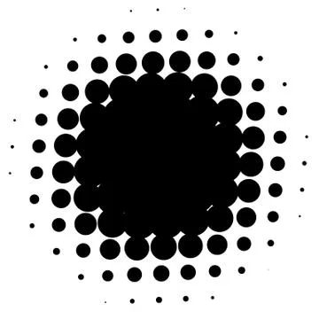 Halftone element. Abstract geometric graphic with half-tone pattern 스톡 일러스트
