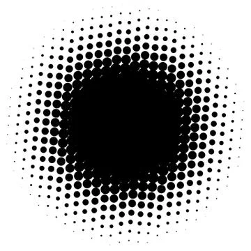 Halftone element. Abstract geometric graphic with half-tone pattern 스톡 일러스트