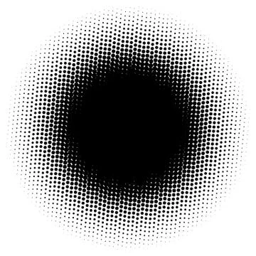 Halftone element. Abstract geometric graphic with half-tone pattern 스톡 일러스트