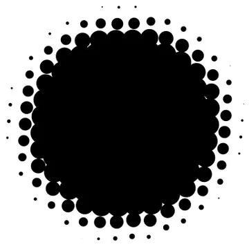 Halftone element. Abstract geometric graphic with half-tone pattern 스톡 일러스트
